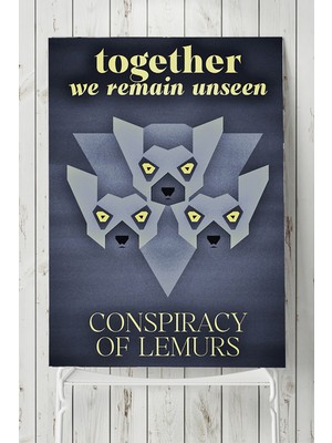 Postermanya Lemur Hayvan Posteri  40 x 60 cm