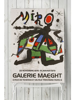Postermanya Joan Miro - Orig Art Sanatsal Poster  40 x 60 cm