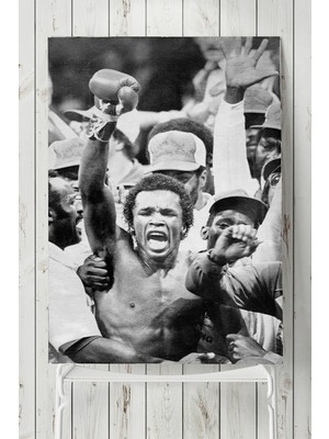 Postermanya Sugar Ray Leonard Dövüş Posteri  40 x 60 cm
