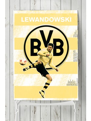 Postermanya Lewandowski Futbol Posteri  40 x 60 cm