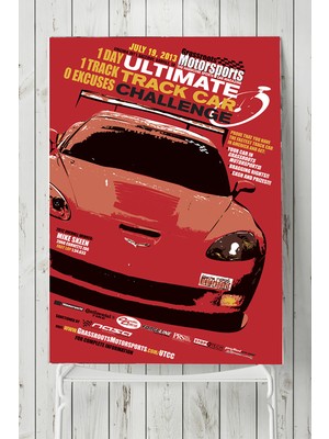 Postermanya Yarış Arabası Posteri  40 x 60 cm