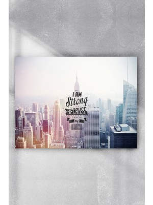 Postermanya Strong - Güçlüyüm - Motivasyon Poster  40 x 60 cm