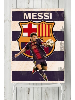Postermanya Lionel Messi Futbol Posteri  40 x 60 cm