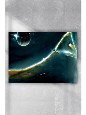 Postermanya Uzay Sanatsal Poster  40 x 60 cm