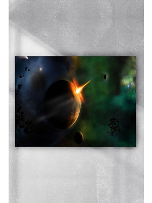 Postermanya Uzay Sanatsal Poster  40 x 60 cm