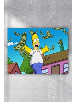 Postermanya Homer Simpsons Çalışması Girişimcilik Poster  40 x 60 cm