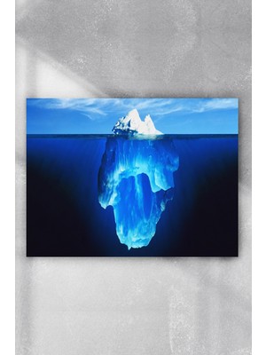 Postermanya Buz Dağı Motivasyon Poster  40 x 60 cm