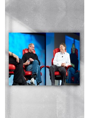 Postermanya Steve Jobs ve Bill Gates Girişimcilik Poster  40 x 60 cm