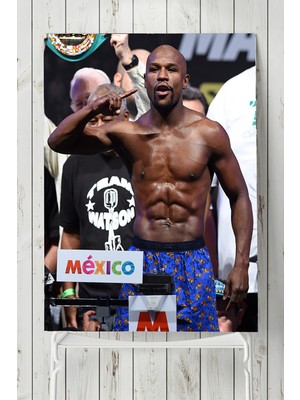 Postermanya Floyd Mayweather Dövüş Posteri  50 x 70 cm