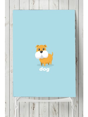 Postermanya Küçük Köpek Çocuk Odası Poster  40 x 60 cm