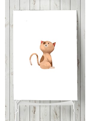 Postermanya Kedi Çocuk Odası Poster  40 x 60 cm