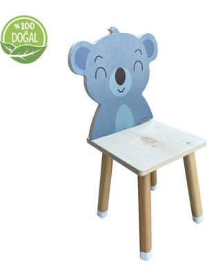 Odun Concept Doğal Ahşap Çocuk Aktivite Sandalyesi  Koala