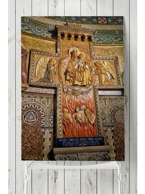 Postermanya Kilise Duvar Görseli Posteri  40 x 60 cm