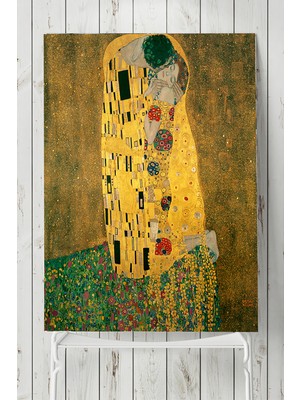 Postermanya Klimt - The Kiss Sanatsal Poster  40 x 60 cm