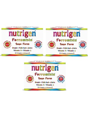 Nutrigen Ferromixin Saşe - 3 Kutu