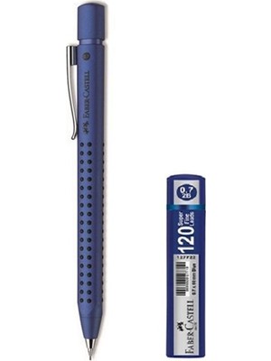 Faber-Castell Grip 2011 Versatil 0.7mm Metalik Mavi + 1 Adet 120'LI Min Uç