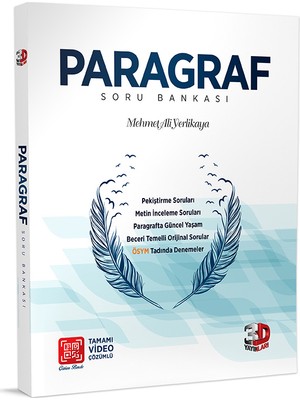 3D Yayınları TYT Paragraf Soru Bankası Tamamı Video Çözümlü