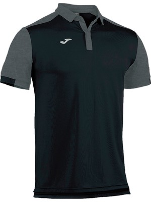 Joma Erkek Tenis Tişörtü Siyah Comfort Polo Shirt Ss Cotton 100527.100