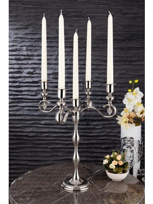 Doreline Vela Dekoratif 5'li Şamdan Mumluk Dekoratif Obje ve Aydınlatma