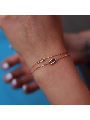 By Golden House Deniz Atı Ikili Bileklik