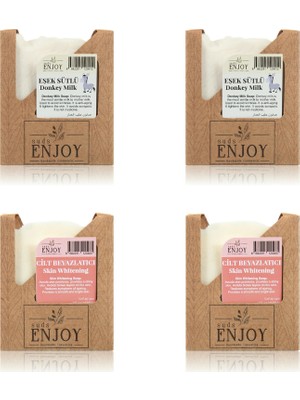 sudsenjoyoil Eşek Sütlü El Yüz Saç ve Vücut Sabunu 4'lü Paket