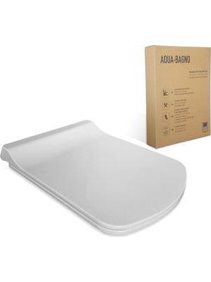 Aqua Bagno -Basıc  Yavaş Kapanan Klozet Kapağı