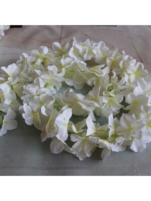 Nettenevime Yapay Çiçek Dolanan Sarkan Ortanca Çiçekli 100 cm Beyaz
