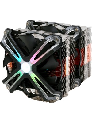 Zalman CNPS20X  Tuning Efektli 140mm LED Fanl'lı CPU Soğt. LGA2066/2011-V3/2011/1700/115X AM4/AM3+/AM3 CPU Cooler, 6 Heatpipes, PWM fan, TDP 300W