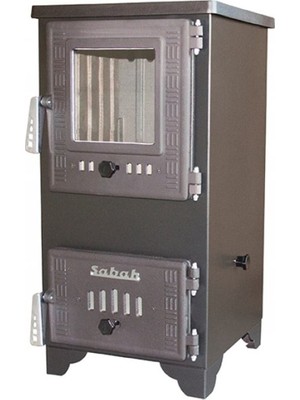 Sabah S102D Dik Mini Döküm Şömine Soba