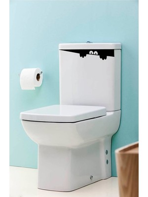 Msticker Eğlenceli Klozet Kapağı ve Banyo Sticker