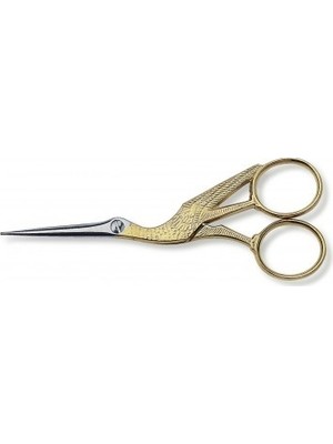 Victorinox Leylek Nakış Makası 12 cm Paslanmaz Çelik Altın Kaplama Saplı Şık Tasarım
