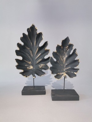 Art Home  Dekoratif Amazon Obje Gri 2'li