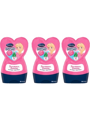Bübchen Prenses Rosalea Çocuk Şampuanı + Balsam 230 ml x 3 Adet