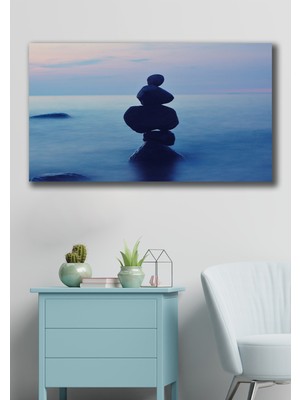 Hediyeler Kapında 50X70 Zirvedeki Yalnızlık Kanvas Duvar Tablo