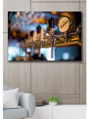 Hediyeler Kapında 50X70 Bar'dan Kanvas Duvar Tablo