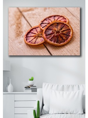 Hediyeler Kapında 50X70 Turunç Kanvas Duvar Tablo