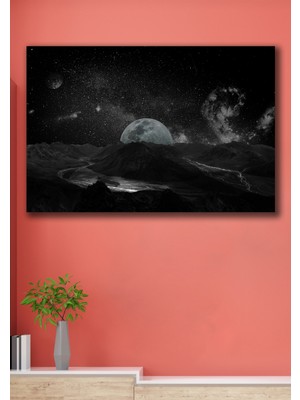 Hediyeler Kapında 50X70 Galaksi Kanvas Duvar Tablo