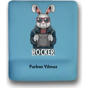Atölye Çizgi Rocker Bunny Kişiye Özel Mouse Pad