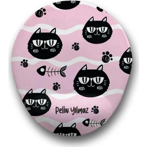 Atölye Çizgi Her Yer Kedi Kişiye Özel Mouse Pad
