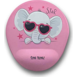 Atölye Çizgi Star Elephant Fil Kişiye Özel Mouse Pad