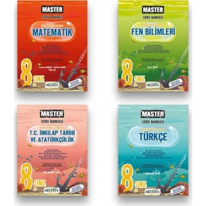 Okyanus Yayınları LGS 8. Sınıf Master Türkçe İnkılap Matematik Fen Soru Bankası Seti