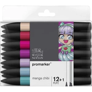 Winsor & Newton Promarker 12+1 Manga Chibi Set