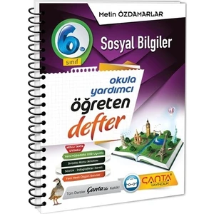 Çanta Yayınları 6. Sınıf Sosyal Bilgiler Öğreten Defter