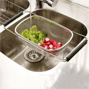 Paslanmaz Çelik Ayarlanabilir Lavabo Tipi Büyük Süzgeç