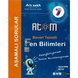 Artı Zeka Yayınları 7. Sınıf Atom Beceri Temelli Fen Bilimleri Aşamalı Soru Bankası