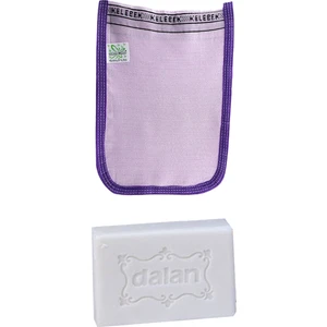 Hamam Ince Banyo Kesesi Standart Mor + Dalan Sultan Hamam Doğal Banyo Sabunu 200 gr