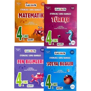 Okyanus Yayınları 4. Sınıf 4'lü Etkinlikli Soru Bankası Seti