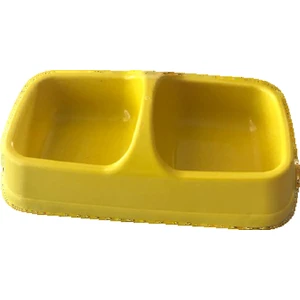 Pet Style Plastik İkili Mama Kabı Sarı