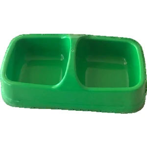 Pet Style Plastik İkili Mama Kabı Yeşil