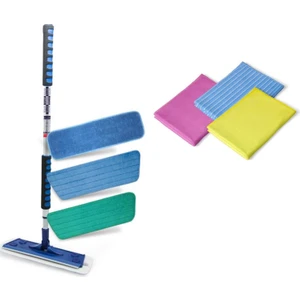 Silva Mikrofiber Mop 3 Lü Set + Klasik Üçlü Bez